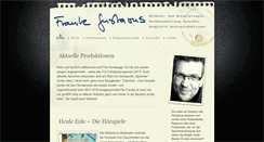 Desktop Screenshot of frankgustavus.de